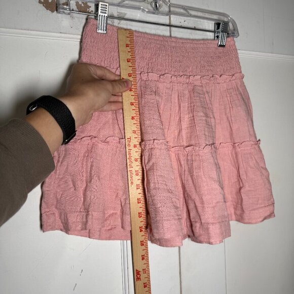 GAP Teen Tiered Skirt Rose Petal Pink Size 10 NWT Ruffle Flowy Summer Spring - Picture 4 of 9
